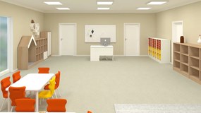 Stół do szkoły Smart prostokątny 120x70 cm, rozmiar 4-6, blat szary / nogi szare