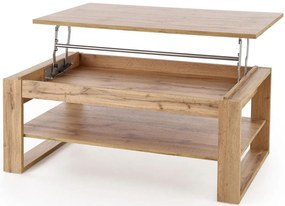 Ława prostokątna z podnoszonym blatem dąb artisan G1-K61