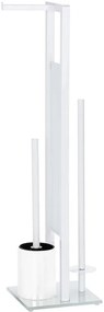 Stojak na papier toaletowy i szczotkę do WC, RIVALTA WHITE - 3 w 1 , WENKO