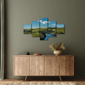 Obraz - Jezioro w lesie (125x70 cm)