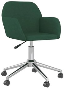 Ciemnozielony fotel obrotowy do biura S9-F92