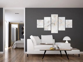 Obraz białej mandali (125x70 cm)