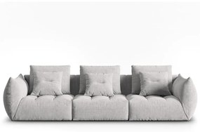 Jasnoszara sofa 332 cm Bloom – Micadoni Home