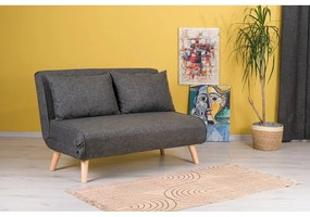 Ciemnoszara rozkładana sofa 120 cm Folde – Artie