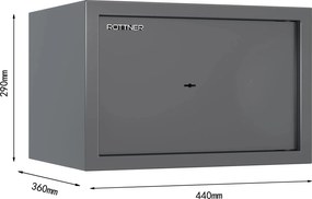 Sejf meblowy PRAKTIK 30, mechaniczny S1, 290 x 440 x 360 mm, 34,7 l