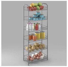 Biały metalowy regał do garażu 41x104 cm Monaco – Metaltex