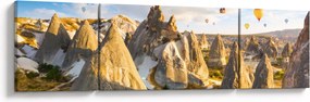 Obraz - Balony na ogrzane powietrze (170x50 cm)