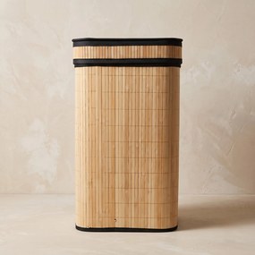 Kosz na pranie bambusowy, 100 L