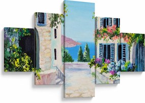Obraz - Grecka aleja, obraz olejny (125x70 cm)