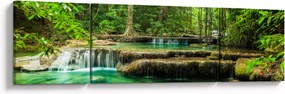 Obraz - Wodospad Erawan w Kanchanaburi, Tajlandia (170x50 cm)