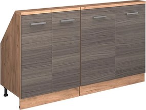 Szafka kuchenna na dach skośny szlachetna szarość 140x46x81.6 r-line