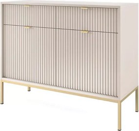 Cubero komoda 104 cm nowoczesna z szufladami i półkami