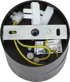 Nowoczesny reflektor natynkowy czarny GU10 50mm uchylny - Echo