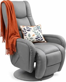 Rozkładany obrotowy fotel wypoczynkowy  popielatyG6-G78