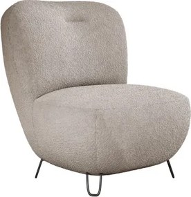 Fotel LUIS skandynawski wolnostojący na metalowych nogach w tkaninie ANTHOLOGY 06