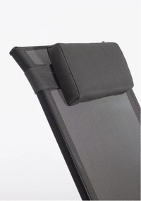 Antracytowy metalowy fotel ogrodowy Ercolano – Bizzotto