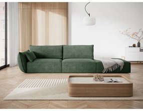 Ciemnozielony szezlong (lewostronny) Vanda – Mazzini Sofas