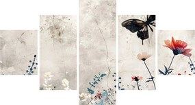 Obraz - Łąka w betonie (125x70 cm)