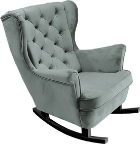 Fotel Relax z Tapicerowanym Siedzeniem i Podłokietnikami, Fotel TV 102x81x95cm Popiel_29857