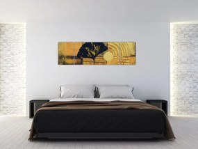 Obraz - Liść miłorzębu (170x50 cm)