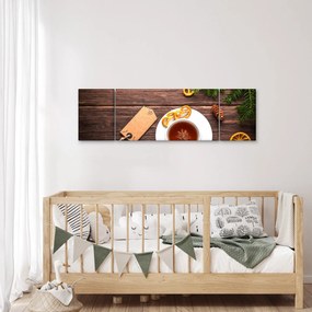 Obraz - kubek z dekoracjami (170x50 cm)