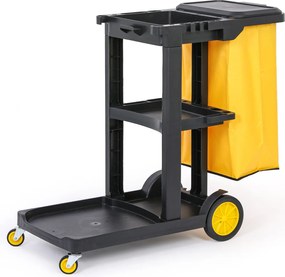 Profesjonalny wózek sprzątający z workiem i pokrywą, 1120 × 470 × 990 mm