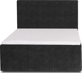 Łóżko TOWN 140x200 cm Czarny Z materacem