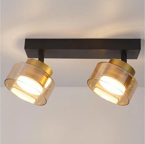 Brilagi - Oprawa punktowa AURA LUX 2xGX53/30W/230V czarna/złota