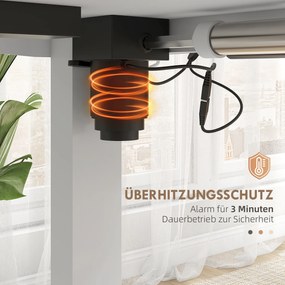 Vinsetto Elektryczne biurko regulowane, 120x60x72-116cm, Białe