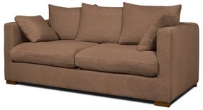 Jasnobrązowa sztruksowa sofa 175 cm Comfy – Scandic