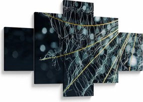 Obraz - Kwiat z pajęczyną (125x70 cm)