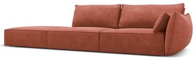 Czerwony szezlong (prawostronny) Vanda – Mazzini Sofas