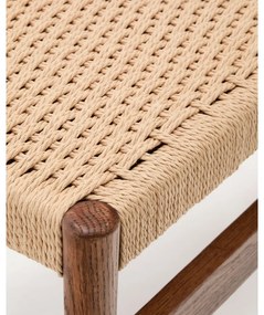 Brązowo-naturalna ławka Zaide – Kave Home
