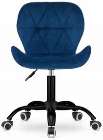 Ciemnoniebieskie krzesło biurowe NOTO VELVET