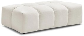Biały podnóżek z materiału bouclé Everest – Bobochic Paris
