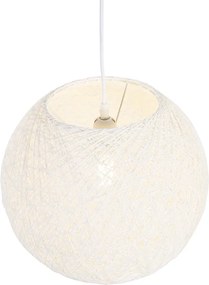 Rustykalna lampa wisząca biała 35 cm - Corda