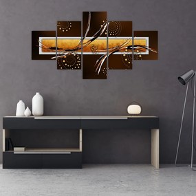 Obraz abstrakcji - Motyle (125x70 cm)