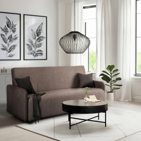 Sofa z Funkcją Spania ASPEN Wersalka Rozkładana Dwuosobowa Beżowa Nowoczesna do Salonu