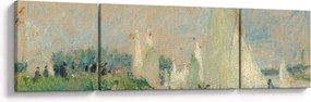 Obraz - Auguste Renoir, Regatta at Argenteuil, reprodukcje (170x50 cm)