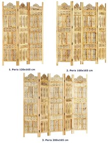 Orientalny parawan rzeźbiony - Relin 120 x 165 cm