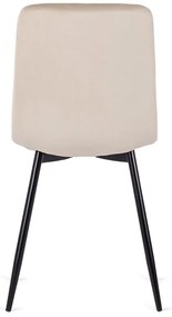 Tapicerowane beżowe krzesło do pokoju E4-C13