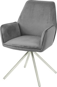 Krzesło do jadalni MCW-G67,  ciemnoszary, stal nierdzewna