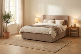 Łóżko RAM 120x200 cm Beżowy Bez materaca