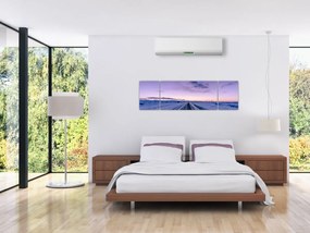 Obraz drogi zimą (170x50 cm)