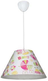 Biała lampa dziecięca ø 35 cm Tria – Squid Lighting