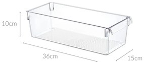 Podłużny organizer do lodówki, 36 x 15 x 10 cm