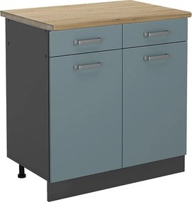 Szafka dolna do kuchni niebiesko-szary 80x60x81.6 r-line
