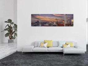 Obraz - Zachód słońca nad Berlinem (170x50 cm)