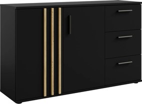 Komoda TECTONIC 119,8 cm do Salonu Sypialni Czarny