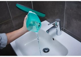 Leifheit odkurzacz do okien Window Cleaner s mopem, drążkiem 43 cm, nasadką ssącą 17 cm czarny 51016